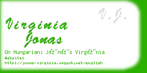 virginia jonas business card